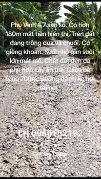 Đất Phú Vinh 4,7 sào giá 1,15 tỷ - Đầu tư sinh lời ngay!