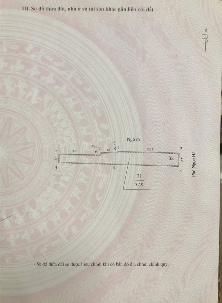 Nhà phố Ngọc Hà, quận Ba Đình 38m² - Mặt tiền kinh doanh sầm uất!