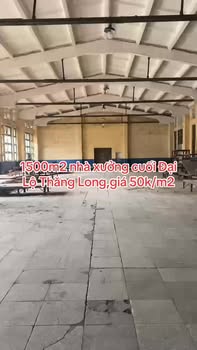 Kho cho thuê 1500m² Phú Mãn, Quốc Oai - Kho xưởng mới dựng, giá thỏa thuận!