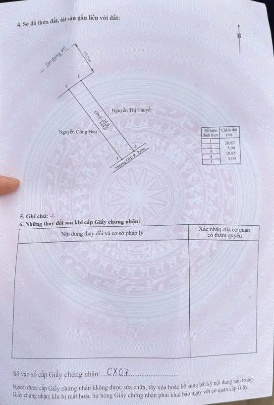 Đất nền mặt đường HL 402 Ngũ Đoan 144m² giá 30 triệu - Tiềm năng đầu tư cao!