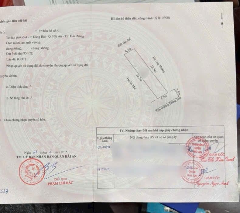 Đất mặt đường Đằng Hải, Hải An 95m² giá 9 tỷ - Vị trí kinh doanh sầm uất!