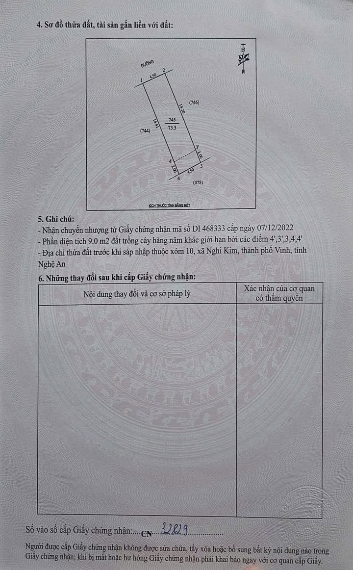 Đất nền Nghi Kim, Vinh 72m² giá 1.2 tỷ - Hướng Tây Bắc, ô tô vào thoải mái!