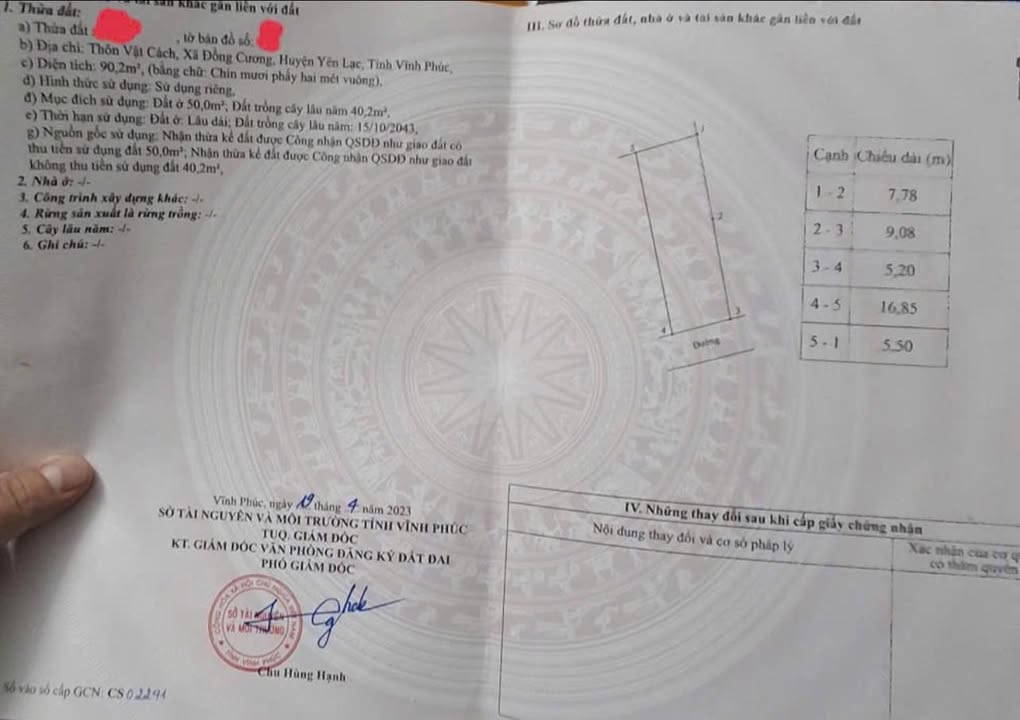 Lô đất đẹp tại Đồng Cương, Yên Lạc 98m² chỉ 1 tỷ - Cơ hội đầu tư tuyệt vời!