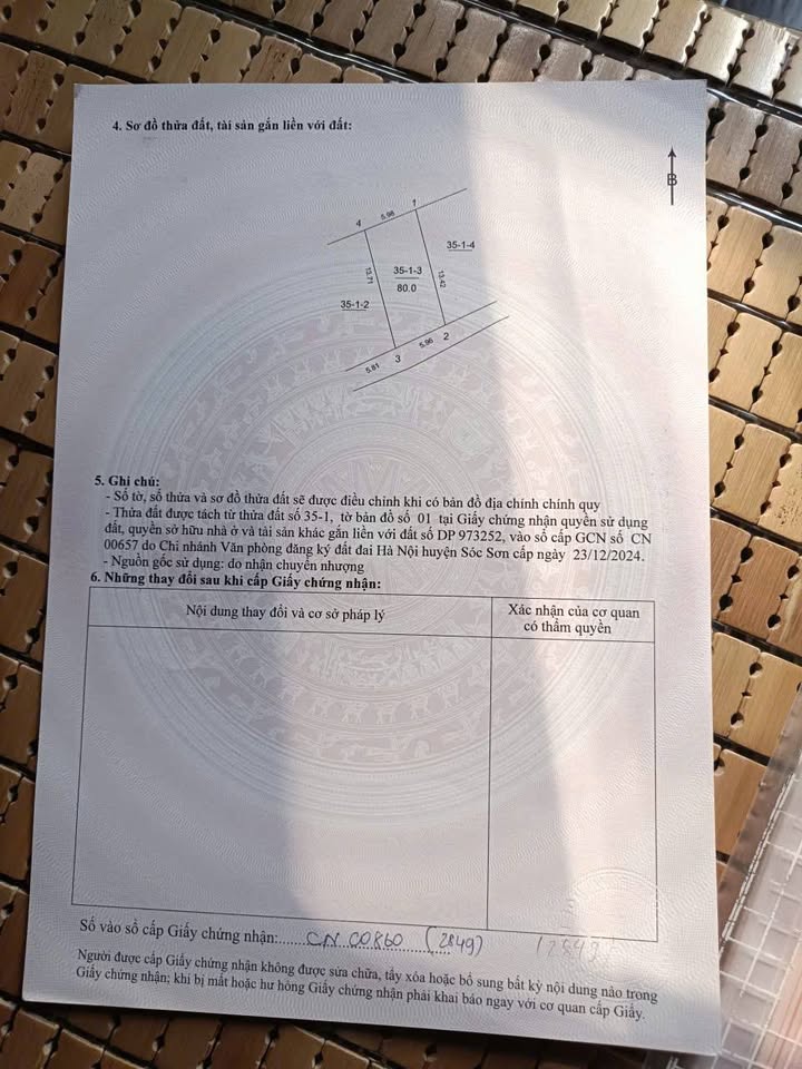 Đất nền thổ cư Tân Dân, Sóc Sơn 80m² giá 1.8 tỷ - Mặt tiền 5.96m, ô tô vào tận nơi!