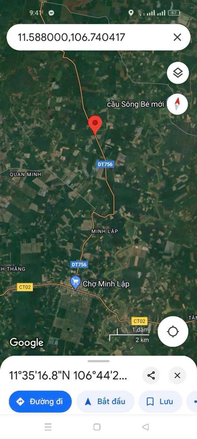 Đất nền 5500m² tại Chơn Thành - Thích hợp làm kho xưởng hoặc nhà vườn!