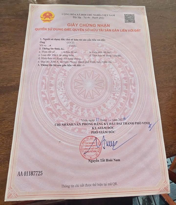 Đất nền góc 2 mặt tiền Nghi Phong 88m² giá 1.38 tỷ - Đầu tư sinh lời ngay!