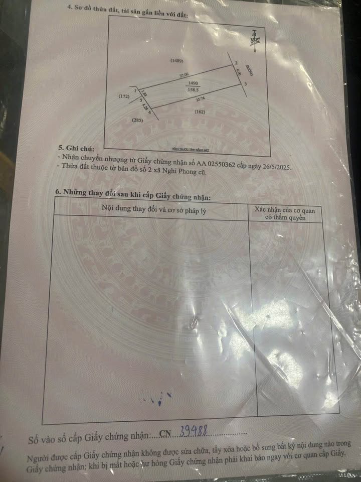 Lô đất Nghi Phong 158m² giá 2 tỷ - Đường nhựa 6m, gần Đại Học Vinh