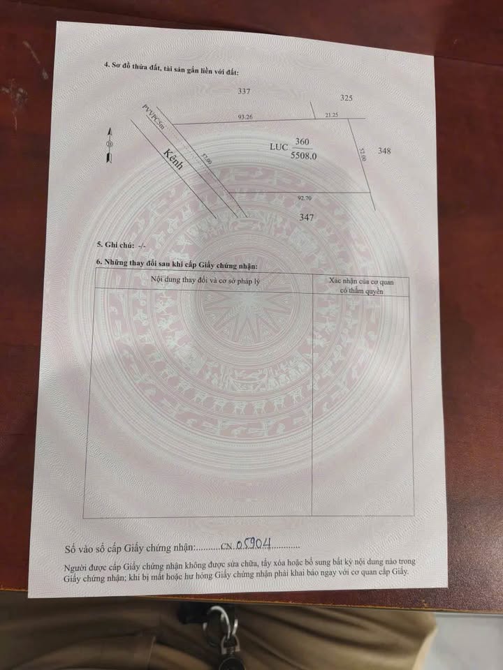 Đất vườn 5.508m² tại ấp Thuận Lợi, Tây Ninh chỉ 1,5 tỷ - Sẵn sàng giao dịch!
