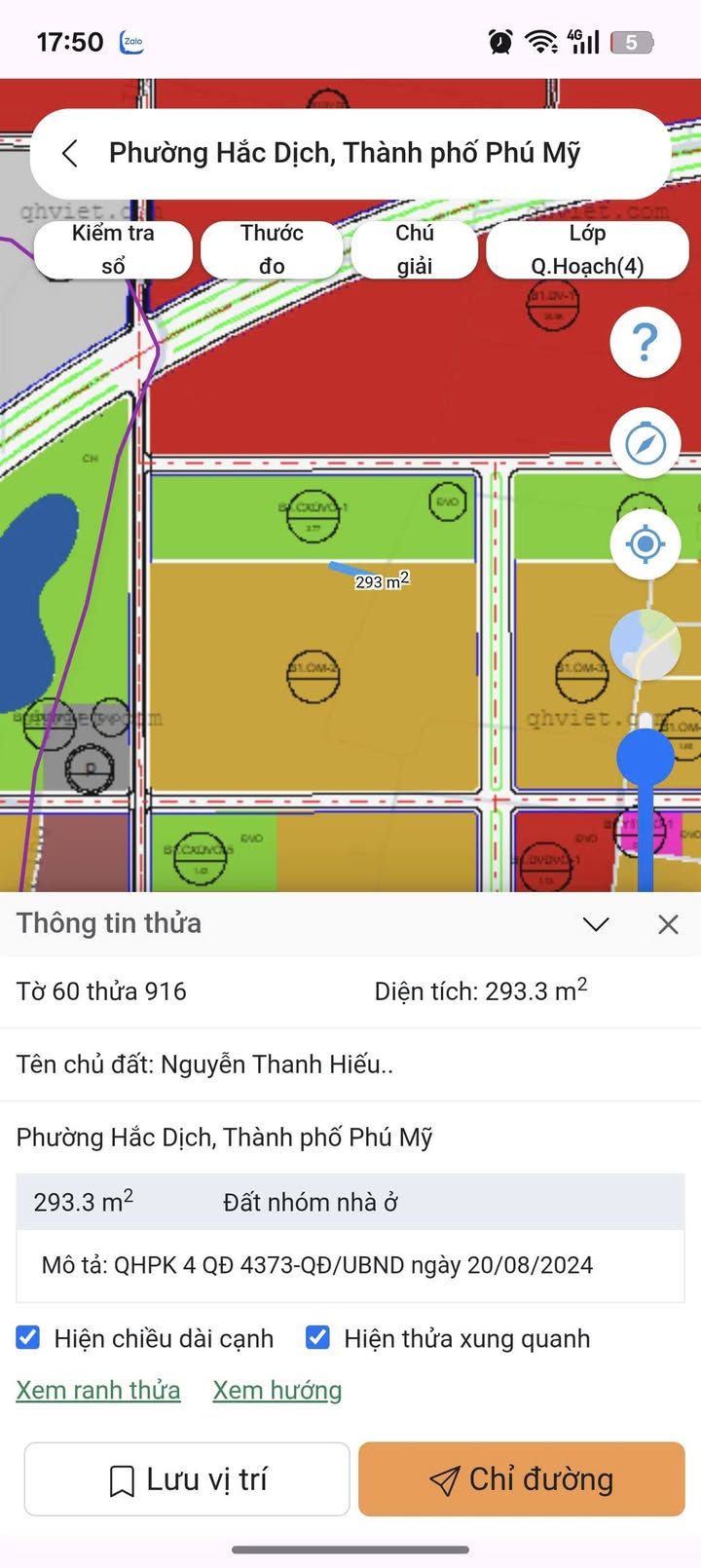 Đất nền Hắc Dịch, Phú Mỹ 293m² giá 1.3 tỷ - Đầu tư sinh lời ngay!