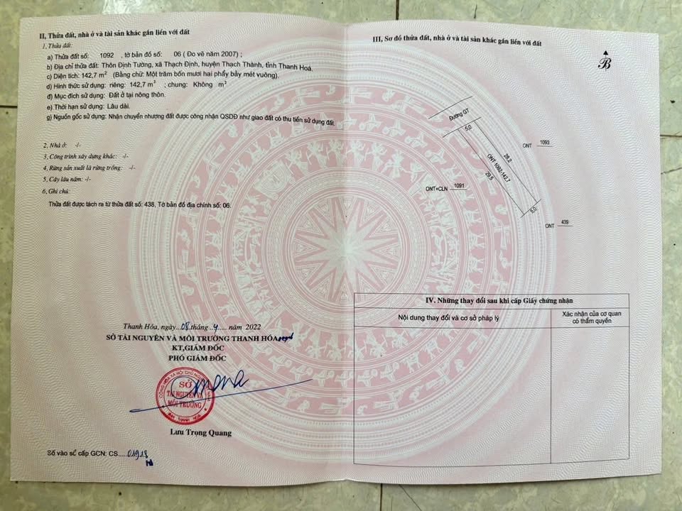 Đất thổ cư Thạch Định 145m² giá tốt - Cơ hội đầu tư hấp dẫn!