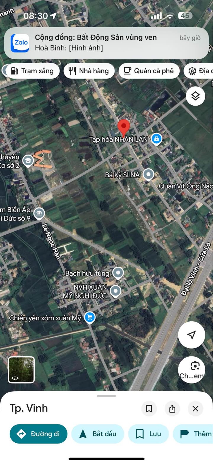 Đất Nghi Phong Vinh 76m² giá 1 tỷ - Gần trường Phan Bội Châu!