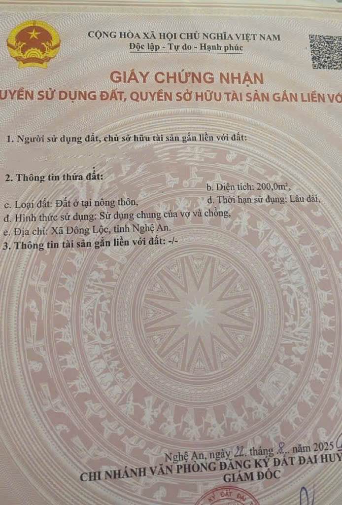 Đất kinh doanh mặt đường Trường Học, Xã Đông Lộc 200m² giá 4.1 tỷ - Đầu tư sinh lời ngay!