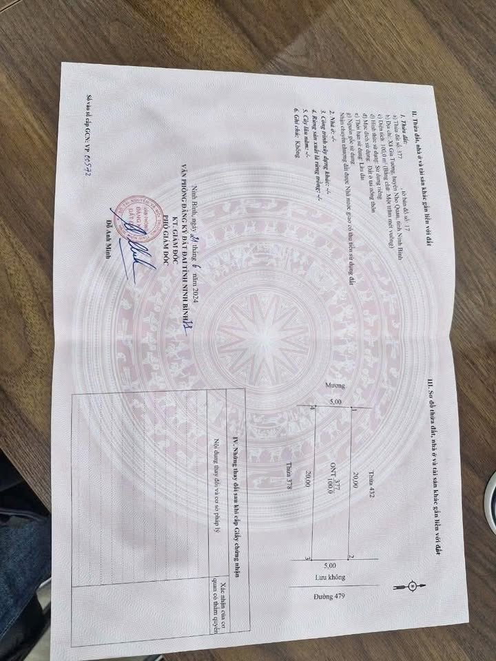 Đất nền chính chủ xã Gia Tường, Nho Quan 100m² - Giá chỉ 1.6 tỷ, kinh doanh thuận lợi!