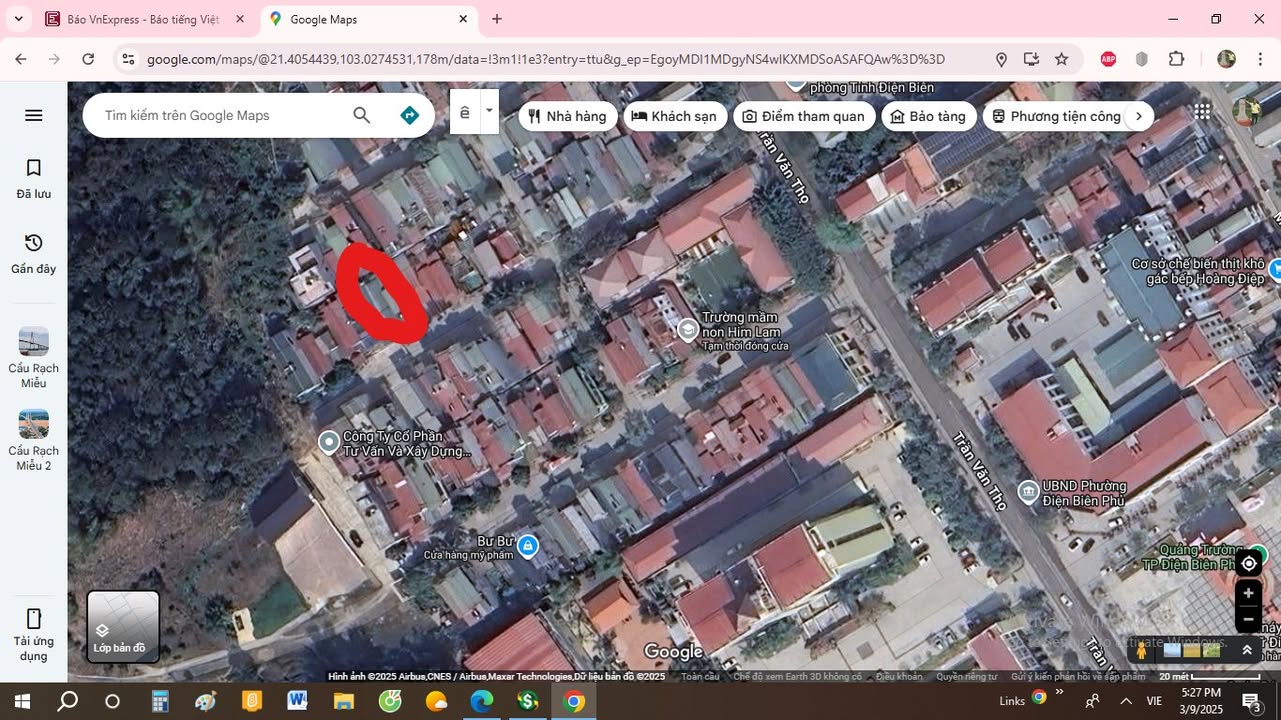 Đất thổ cư 100m² tại Điện Biên Phủ - Giá thỏa thuận, vị trí đẹp, an ninh tốt!