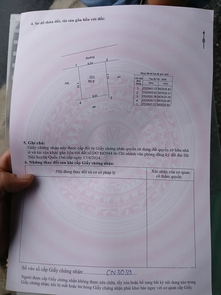Đất nền 50m² tại Kiều Phú, Quốc Oai, Hà Nội - Ô tô vào tận nơi!