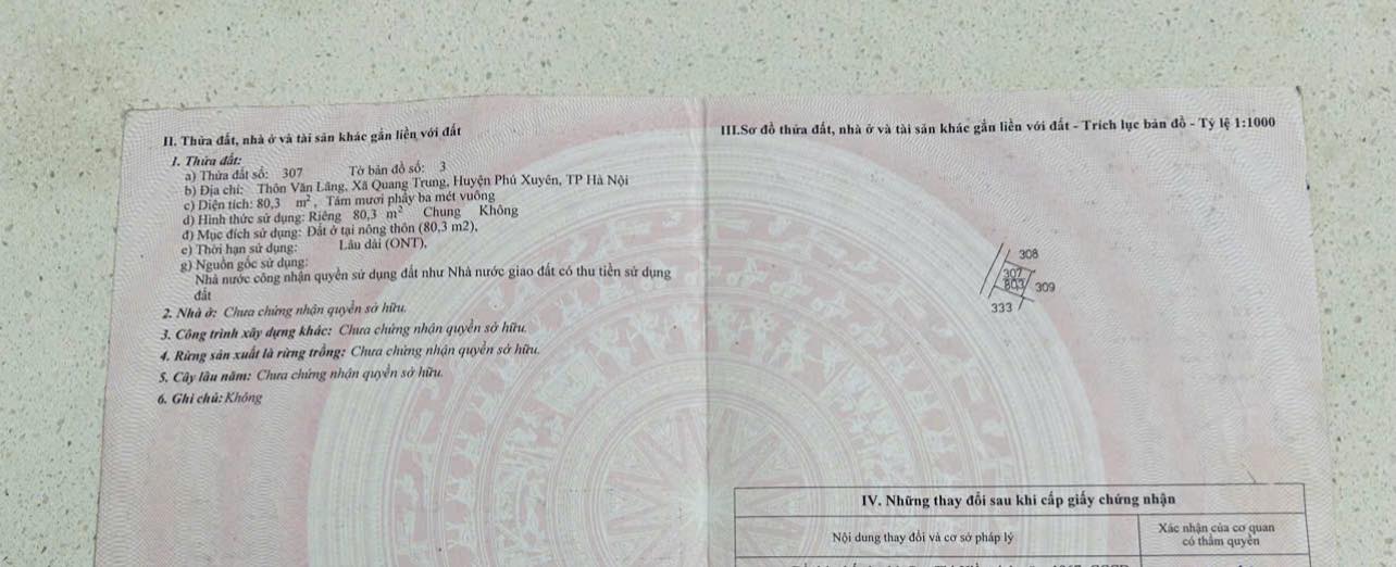 Đất nền xã Quang Trung, Phú Xuyên 80m² - Ô tô đỗ thoải mái, gần chợ và trường học!