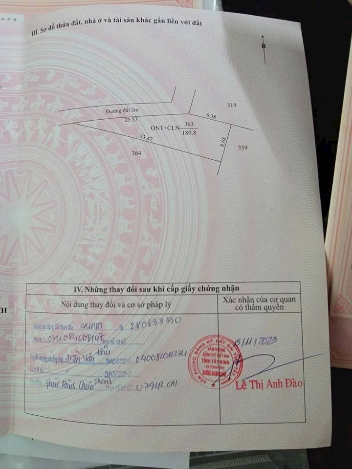 Đất nền Truông Mít Dương Minh Châu 180m² giá 220 triệu - Cơ hội đầu tư tuyệt vời!