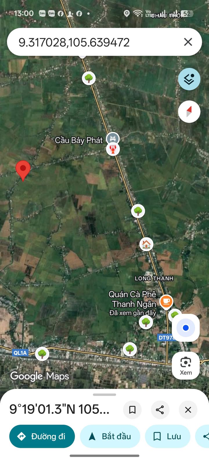 Đất ruộng Bạc Liêu 12.000m² giá 1.5 tỷ - Mặt tiền ô tô vào tận nơi!