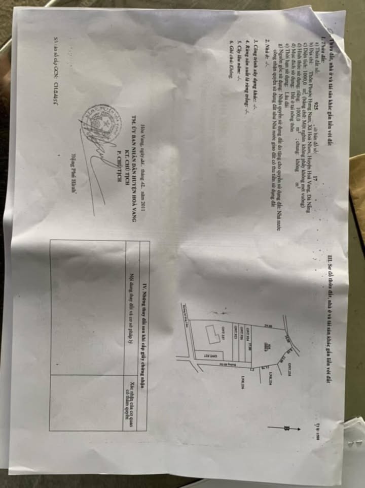 Đất thổ cư Hòa Nhơn 1000m² giá thỏa thuận - Phù hợp xây biệt thự nghỉ dưỡng!