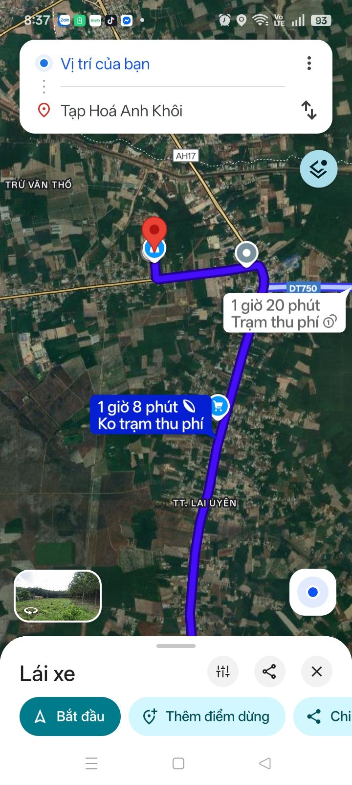 Đất nền Trừ Văn Thố Bàu Bàng 490m² giá 1.9 tỷ - Cơ hội đầu tư tuyệt vời!