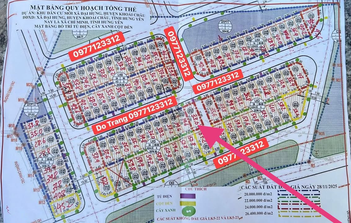 Đất nền Đại Hưng, Khoái Châu 127.5m² giá 4 tỷ - Cơ hội đầu tư hiếm có!