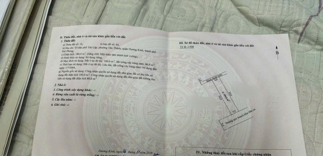 Đất nền Tân Thành Dương Kinh 180m² giá 2 tỷ - Cơ hội đầu tư hấp dẫn!