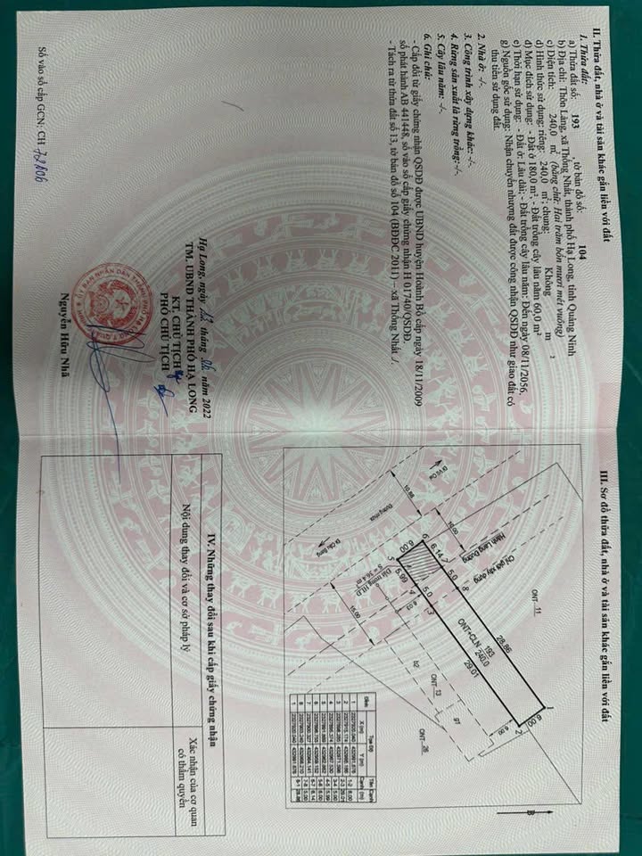 Đất nền Thống Nhất Hạ Long 240m² giá 5 tỷ - Cơ hội đầu tư tuyệt vời!