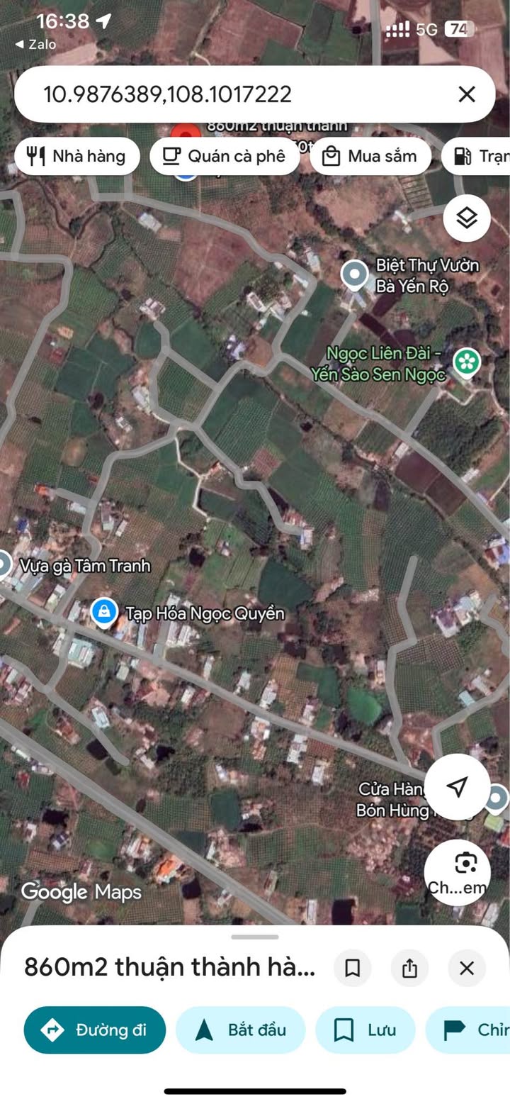 Đất nền 900m² tại xã Hàm Liêm, Bình Thuận - Giá chỉ 550 triệu, cơ hội đầu tư tuyệt vời!