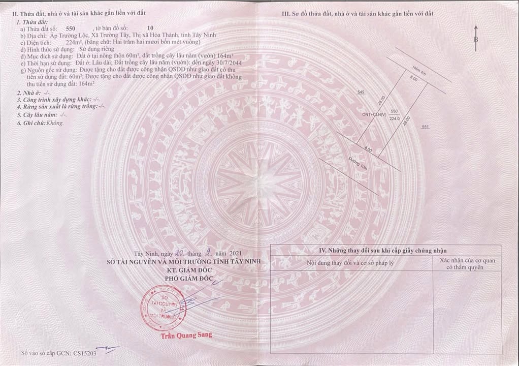 Bán đất hẻm 28 Trịnh Phong Đáng, Phường Long Hoa, 224m² giá 1.112 tỷ - Cơ hội đầu tư tuyệt vời!