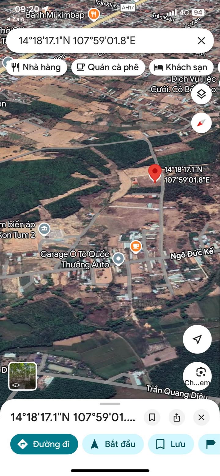 Đất thổ cư 129m² tại Trần Hưng Đạo, Kon Tum - Giá chỉ 300 triệu VND