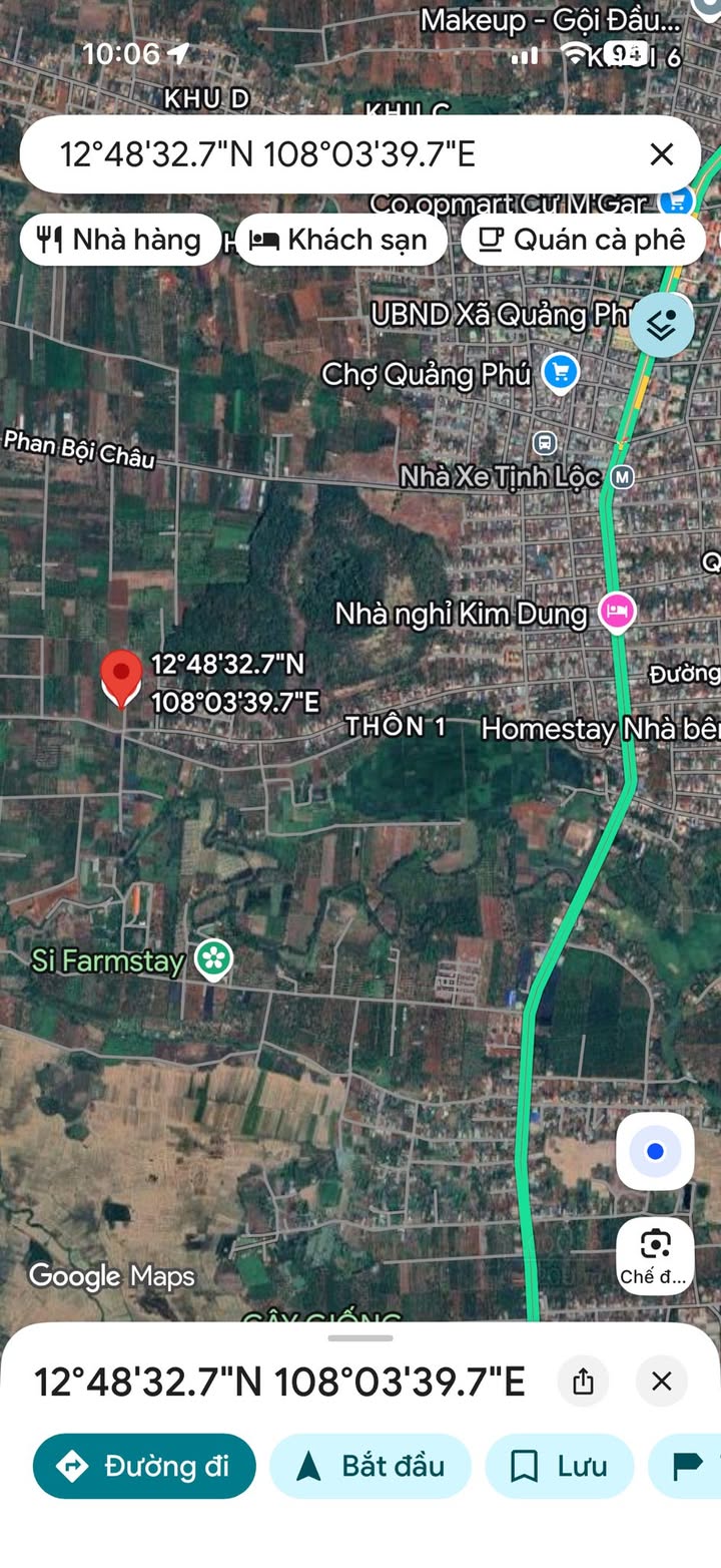 Đất nền Cư M'gar Đắk Lắk 2000m² giá 4.5 tỷ - Đất vuông vắn, 3 mặt tiền!