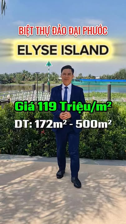 Biệt thự Elyse Island Nhơn Trạch 200m² giá 20 tỷ - Không gian sống đẳng cấp!