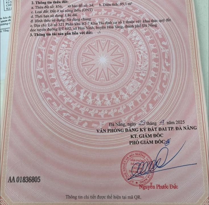 Bán đất TĐC Hòa Ninh 97m² giá 1.799 tỷ - Tiềm năng tăng trưởng lớn!