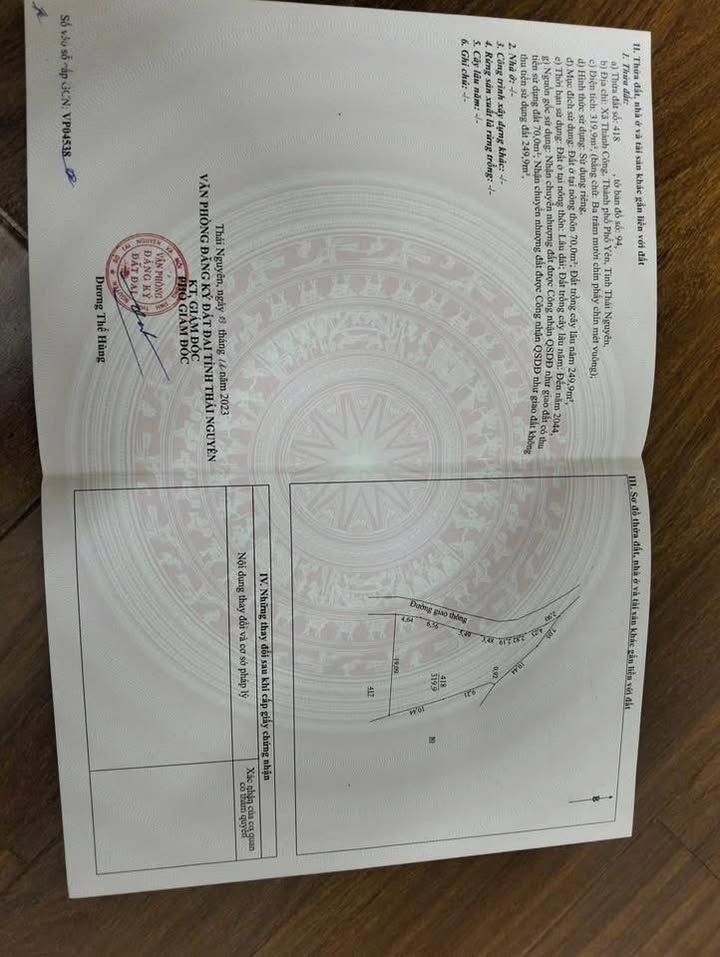 Đất nền Thành Công, Phổ Yên 320m² giá 550 triệu - Cơ hội đầu tư không thể bỏ lỡ!