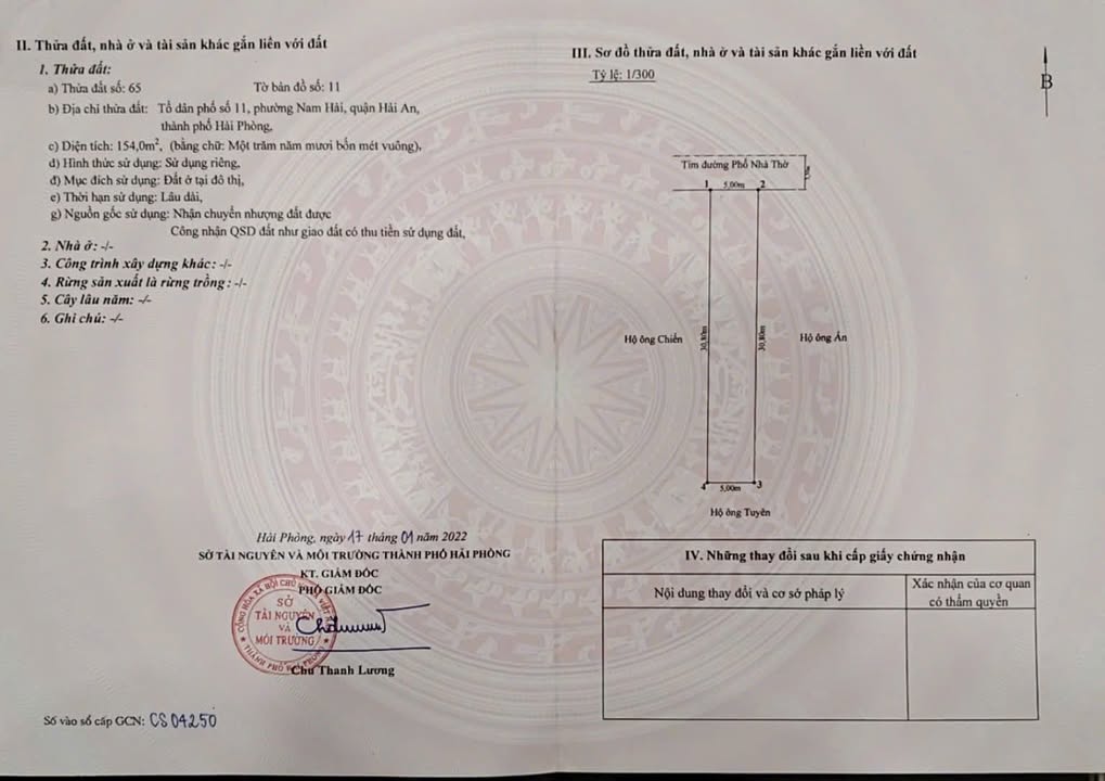 Đất mặt đường Nhà Thờ Nam Hải 154m² giá 6.16 tỷ - Cơ hội đầu tư hấp dẫn!