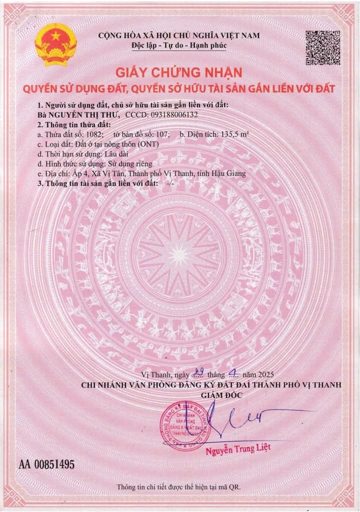 Đất nền đường Nàng Chăng, phường Vị Tân, 135m² giá chỉ 290 triệu - Đầu tư sinh lời ngay!