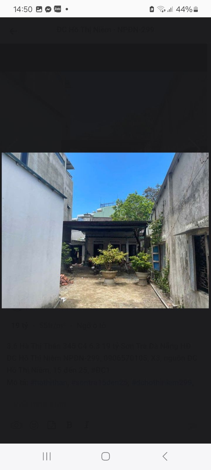 Nhà cấp 4 tại kiệt ô tô Hà Thị Thân, Sơn Trà, Đà Nẵng - Diện tích 345m² giá 19 tỷ - Đầu tư lý tưởng!