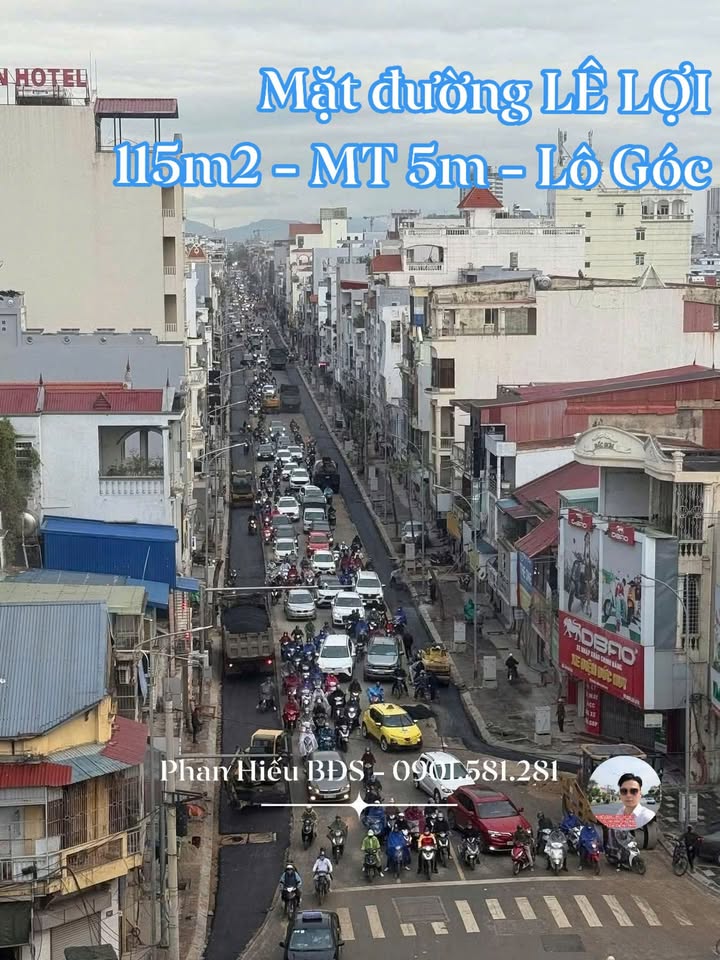 Lô góc mặt đường Lê Lợi Hải Phòng 115m² giá 26.5 tỷ - Đầu tư sinh lời cao!