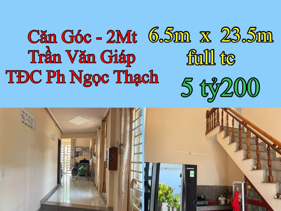 Nhà góc 2 mặt đường Trần Văn Giáp, Bảo Lộc 156m² giá 5.2 tỷ - Full nội thất sang trọng!