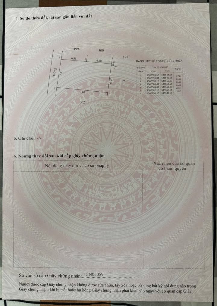 Đất nền xã Triệu Việt Vương 95.6m² giá 1 tỷ - Cơ hội đầu tư tuyệt vời!