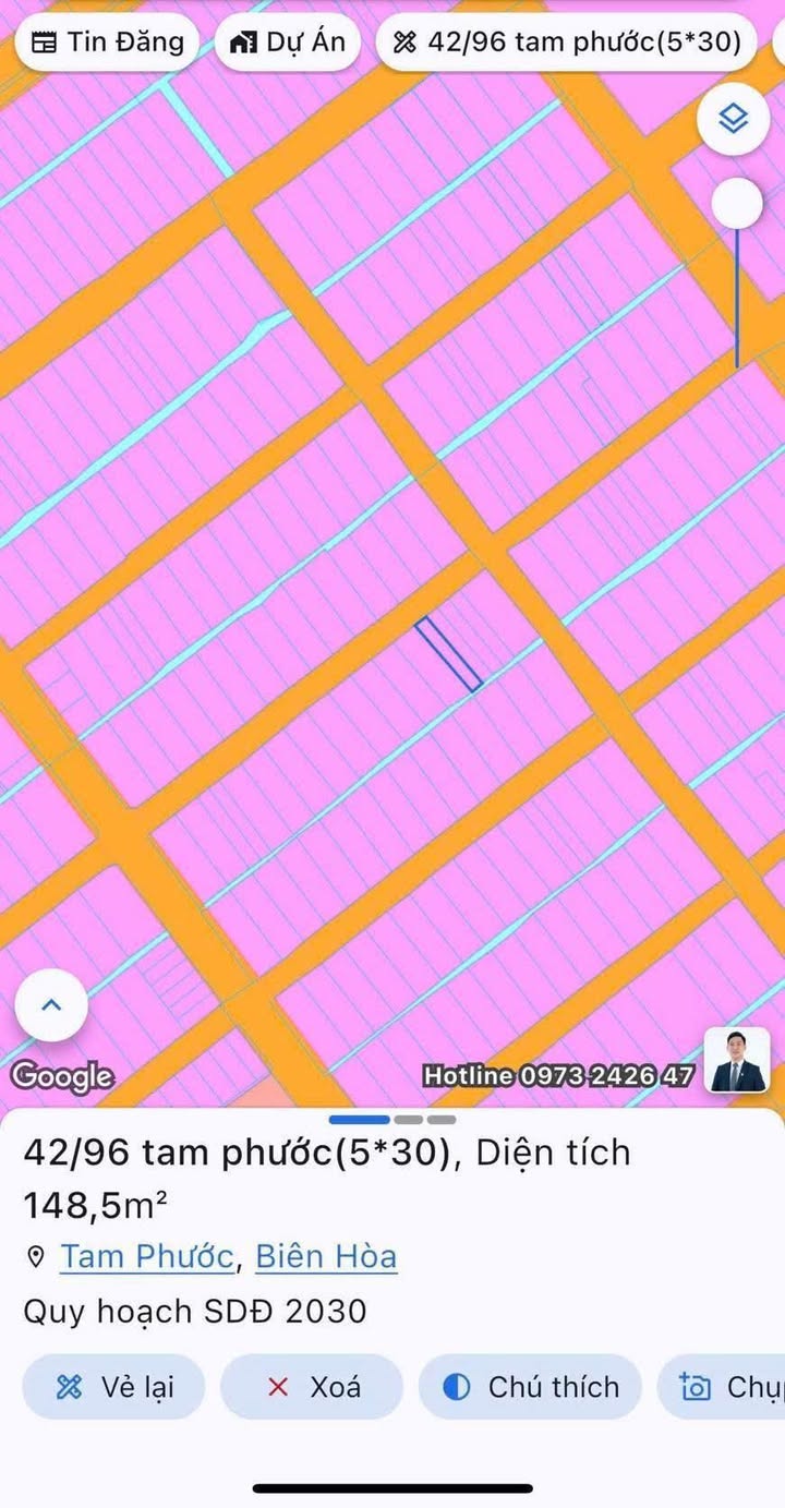 Đất nền Tam Phước Biên Hòa 150m² giá 2.4 tỷ - Đầu tư sinh lời ngay!