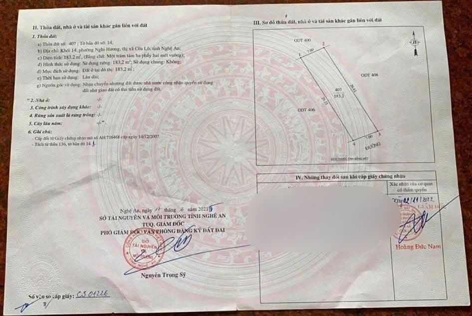 Đất Nghi Hương, Cửa Lò 183m² giá 2 tỷ - Đầu tư sinh lời ngay!