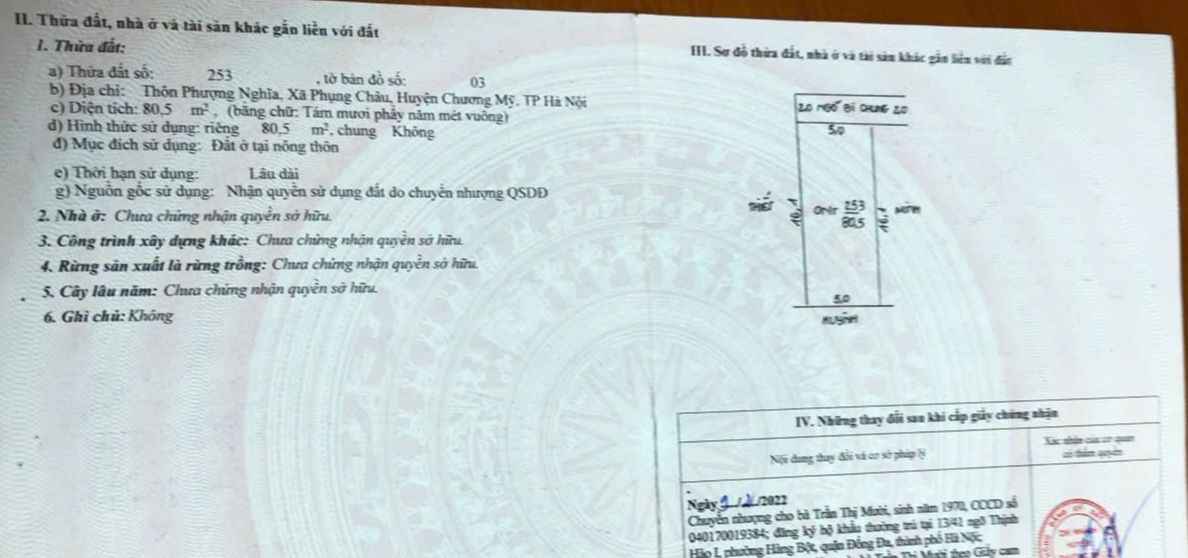 Đất nền Phượng Nghĩa, Chương Mỹ 80m² giá 3 tỷ - Cơ hội đầu tư hấp dẫn!