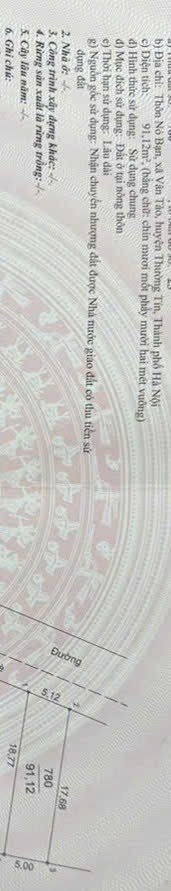 Đất đấu giá thôn Nỏ Bạn, Vân Tảo 91.12m² giá 8.2 tỷ - Tiềm năng kinh doanh lớn!