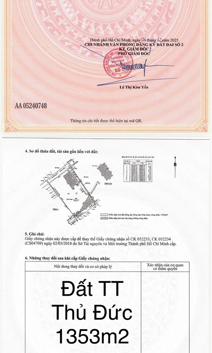 Đất nền trung tâm Thủ Đức 1350m² giá 59.4 tỷ - Cơ hội đầu tư không thể bỏ lỡ!