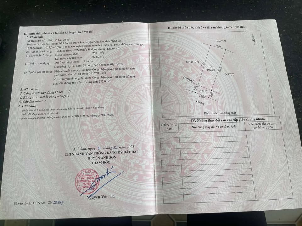 Đất nền Phúc Sơn, Anh Sơn 450m² giá 7xx triệu - Đầu tư sinh lời ngay!