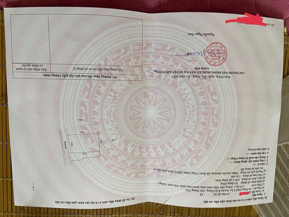 Đất lô góc 2 mặt tiền đường Phạm Ngũ Lão Kim Động 157m² - Sổ đỏ pháp lý sạch, thuận tiện giao thông!