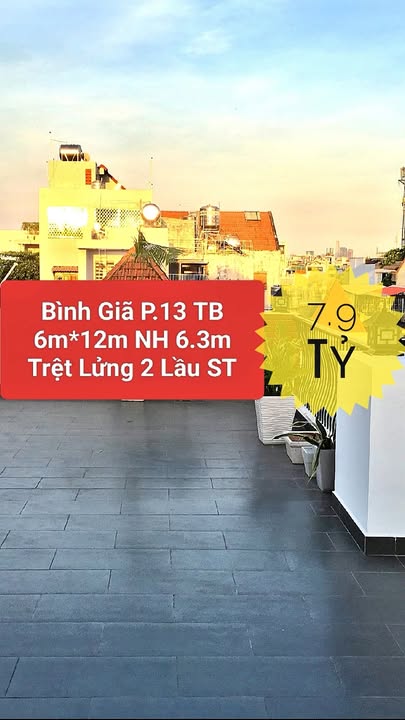 Nhà riêng 4PN tại Bình Giã, Tân Bình 72m² giá 7.9 tỷ - Sẵn sàng ở ngay!
