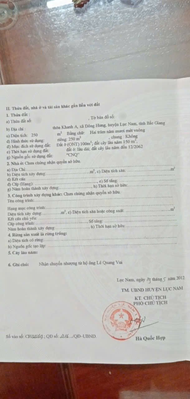 Đất nền Phượng Sơn Bắc Ninh 250m² giá 1 tỷ - Đầu tư sinh lời ngay!