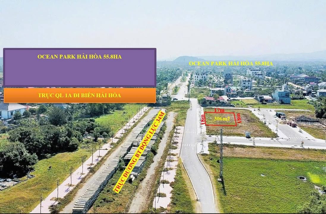 Cặp lô biệt thự MB Trung Chính Hải Hòa 306m² - Đầu tư sinh lời cao!